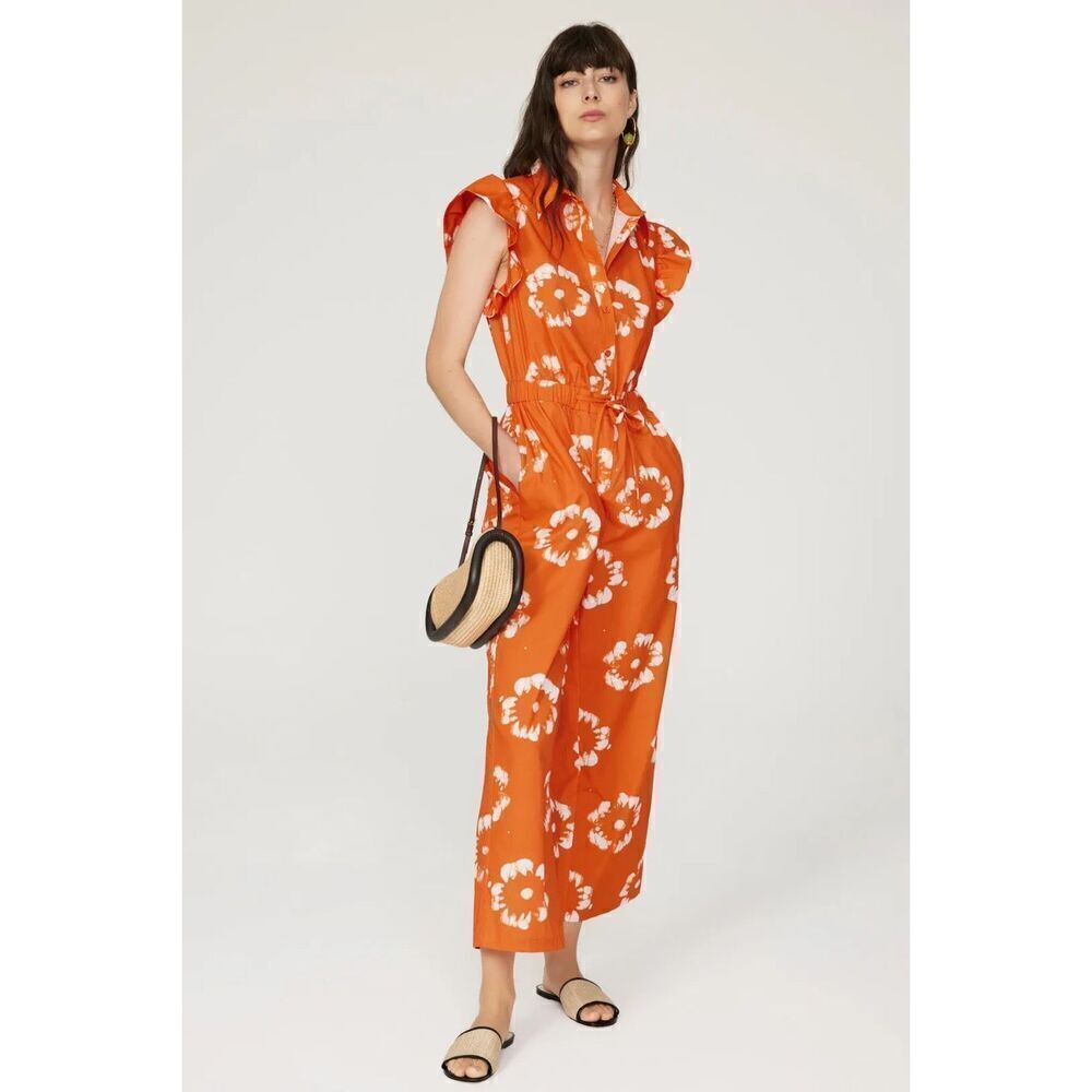 Busayo x RTR Orange Ruffle Jumpsuit 💕